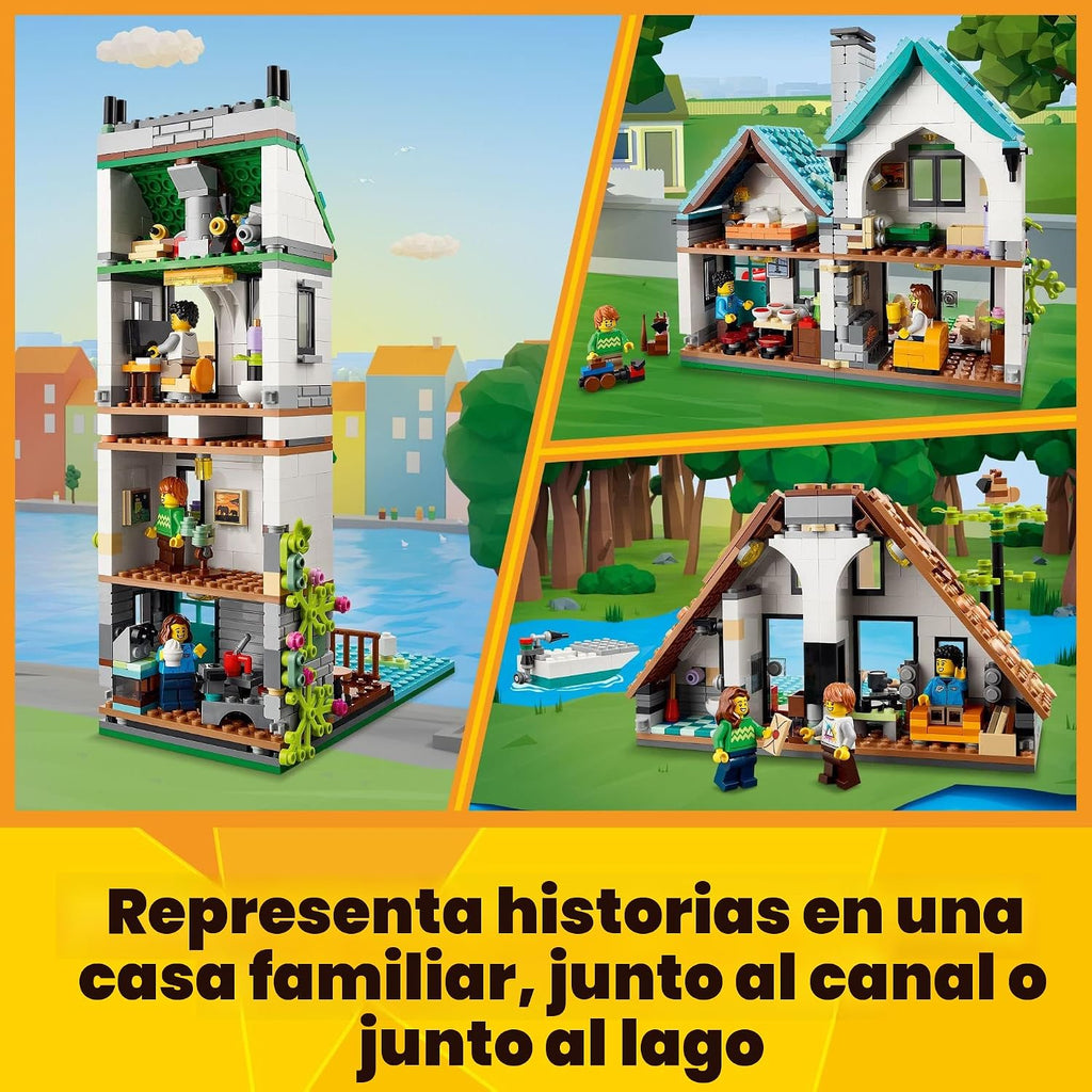 LEGO Creator Casa acogedora 3 en 1 Set 31139 Kit de construcción de...