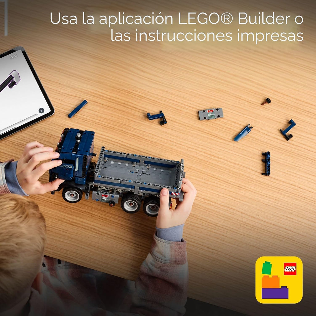 LEGO Technic Tipping - Camión volquete de juguete de construcción p...