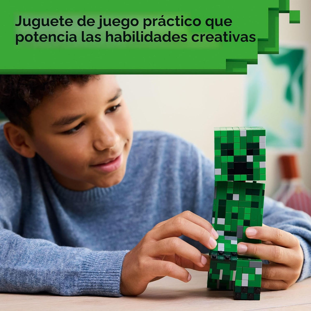 LEGO Minecraft The Creeper - Juguete de construcción para niños, ju...