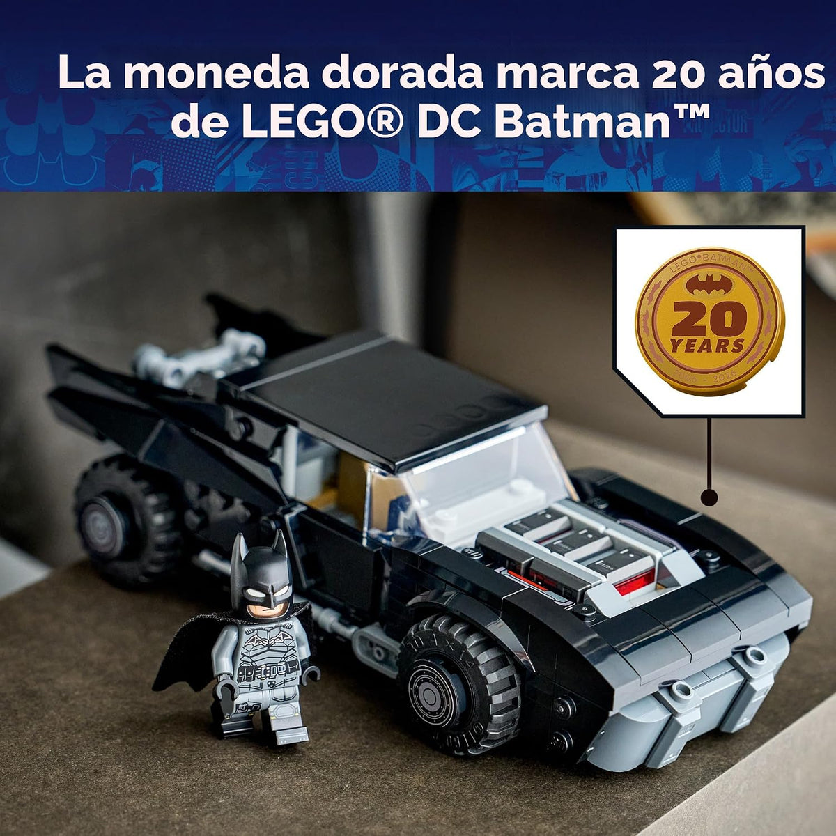 LEGO DC Batman: The Batman Batmobile - Juguete de construcción para...