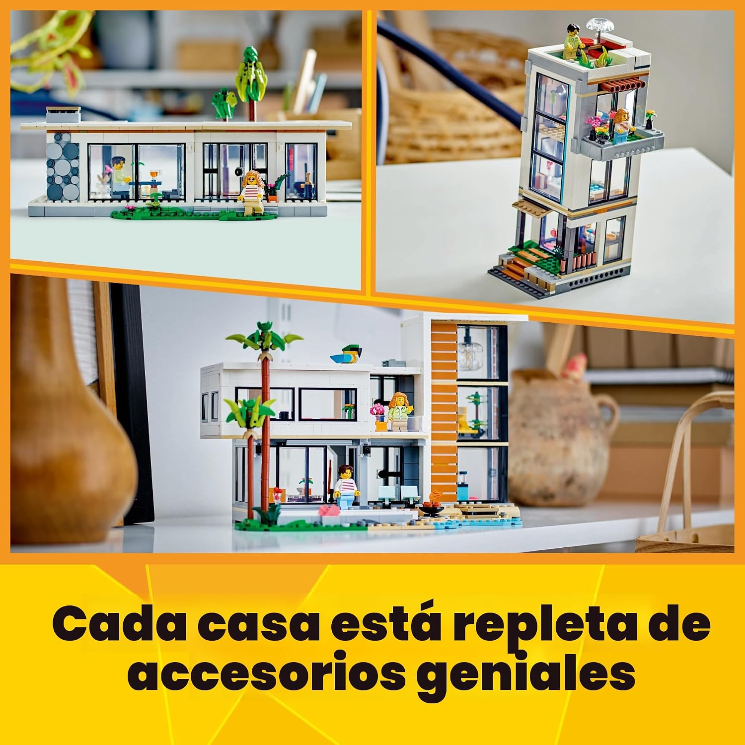 LEGO Creador 3 en 1 Casa Moderna 31153 | Regalo de regreso a clases...