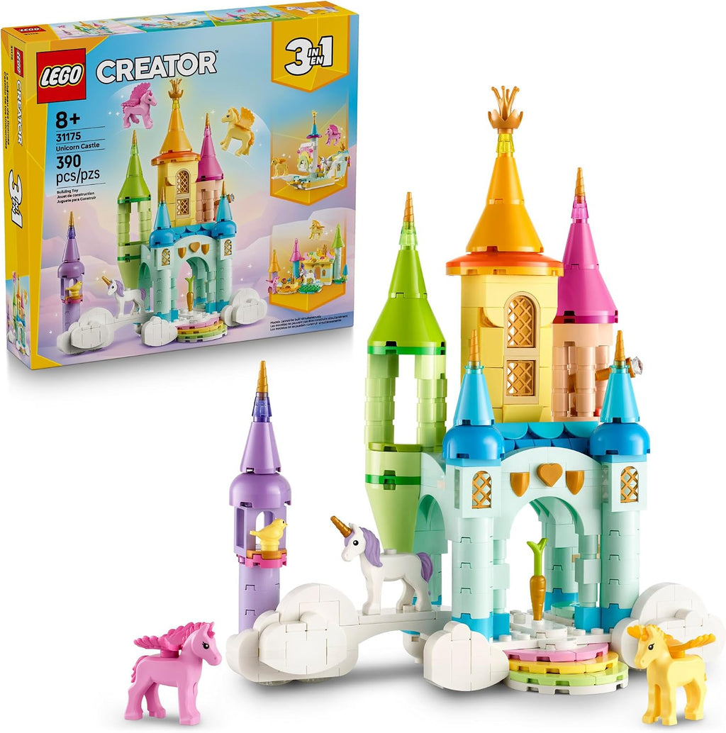 LEGO Creator 3 en 1 Castillo de Unicornio Juguete de Construcción p...