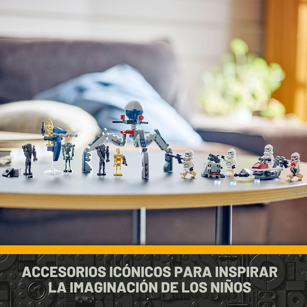 LEGO Star Wars 75372 - Paquete de batalla de soldado clon y droide...