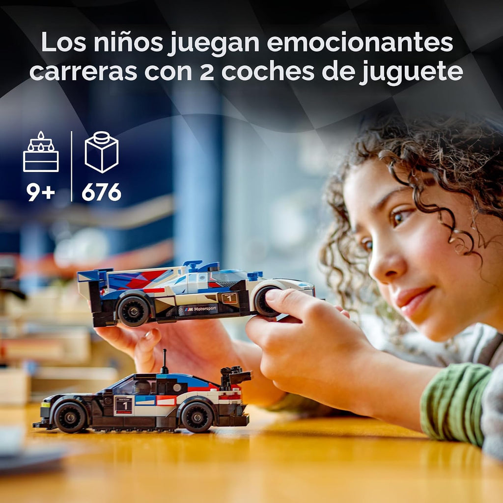 LEGO Speed Champions BMW M4 GT3 y BMW M Hybrid V8, auto de juguete...