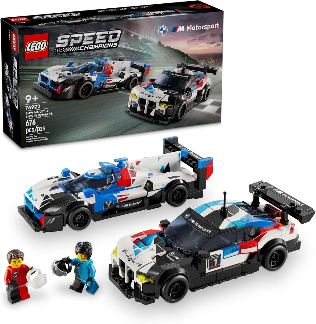 LEGO Speed Champions BMW M4 GT3 y BMW M Hybrid V8, auto de juguete...