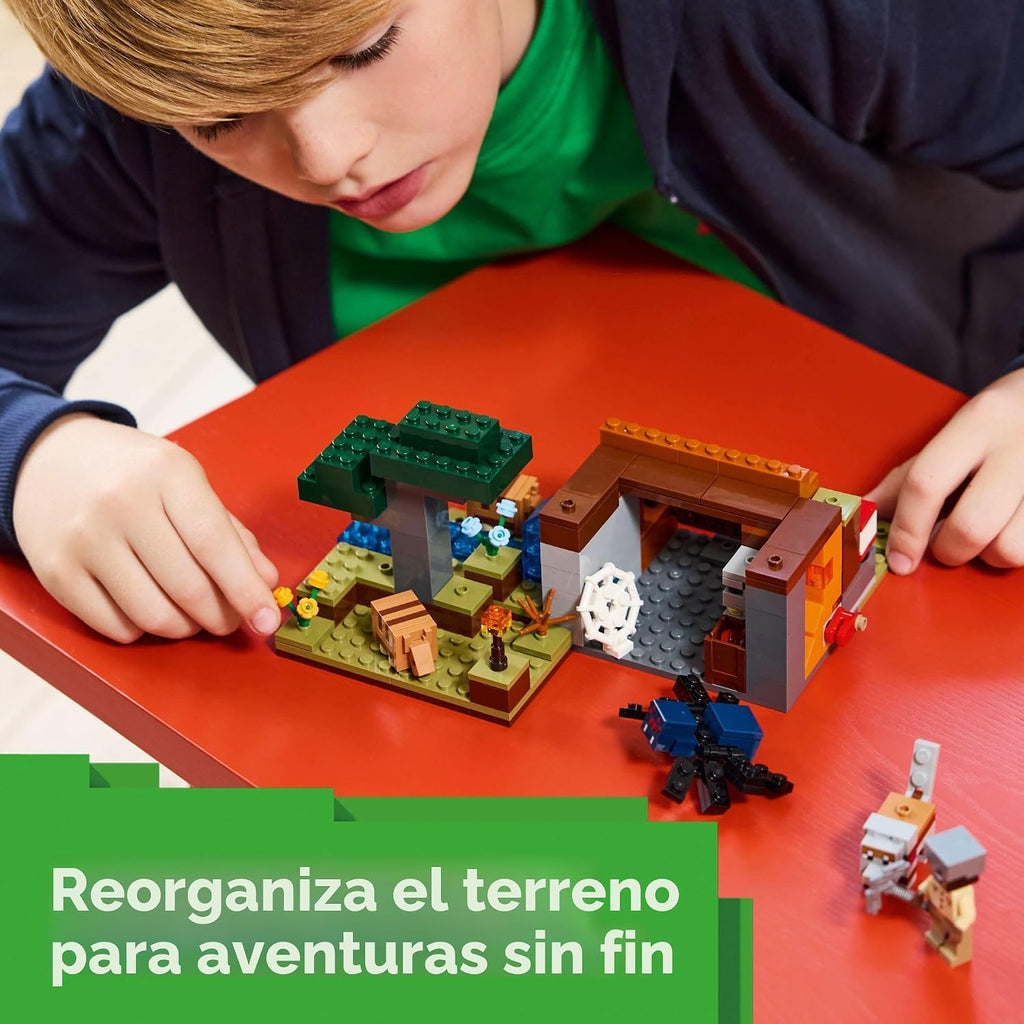 LEGO Minecraft La Expedición Minera del Armadillo - Figuras de Jugu...