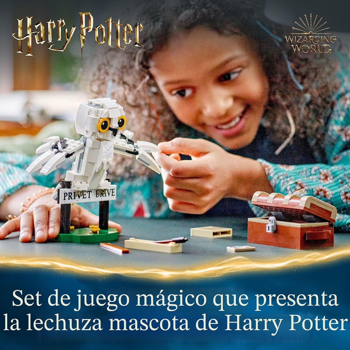 LEGO Harry Potter Hedwig en 4 Calle Privet, juguete de fantasía ens...