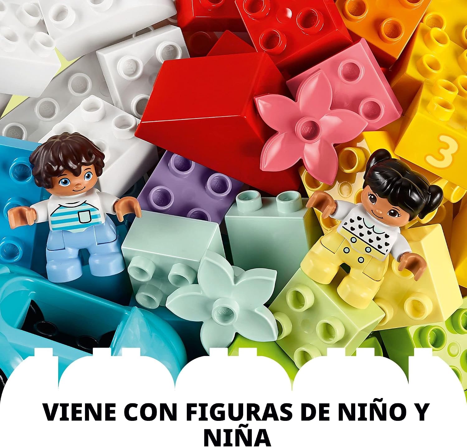 LEGO DUPLO 10913 - Caja de ladrillos clásica con caja de almacenami...