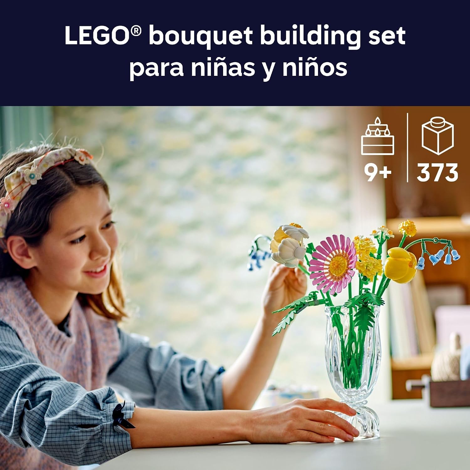 LEGO Botanicals - Juguete de construcción de ramo pequeño soleado \...