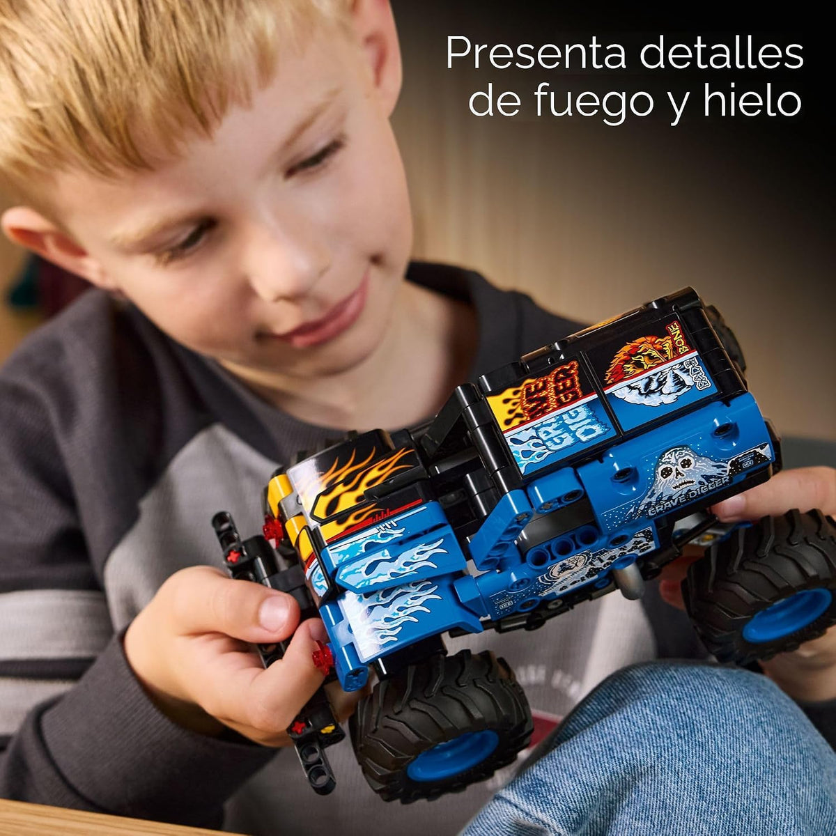 LEGO Technic Monster Jam Grave Digger - Juguete de construcción de...
