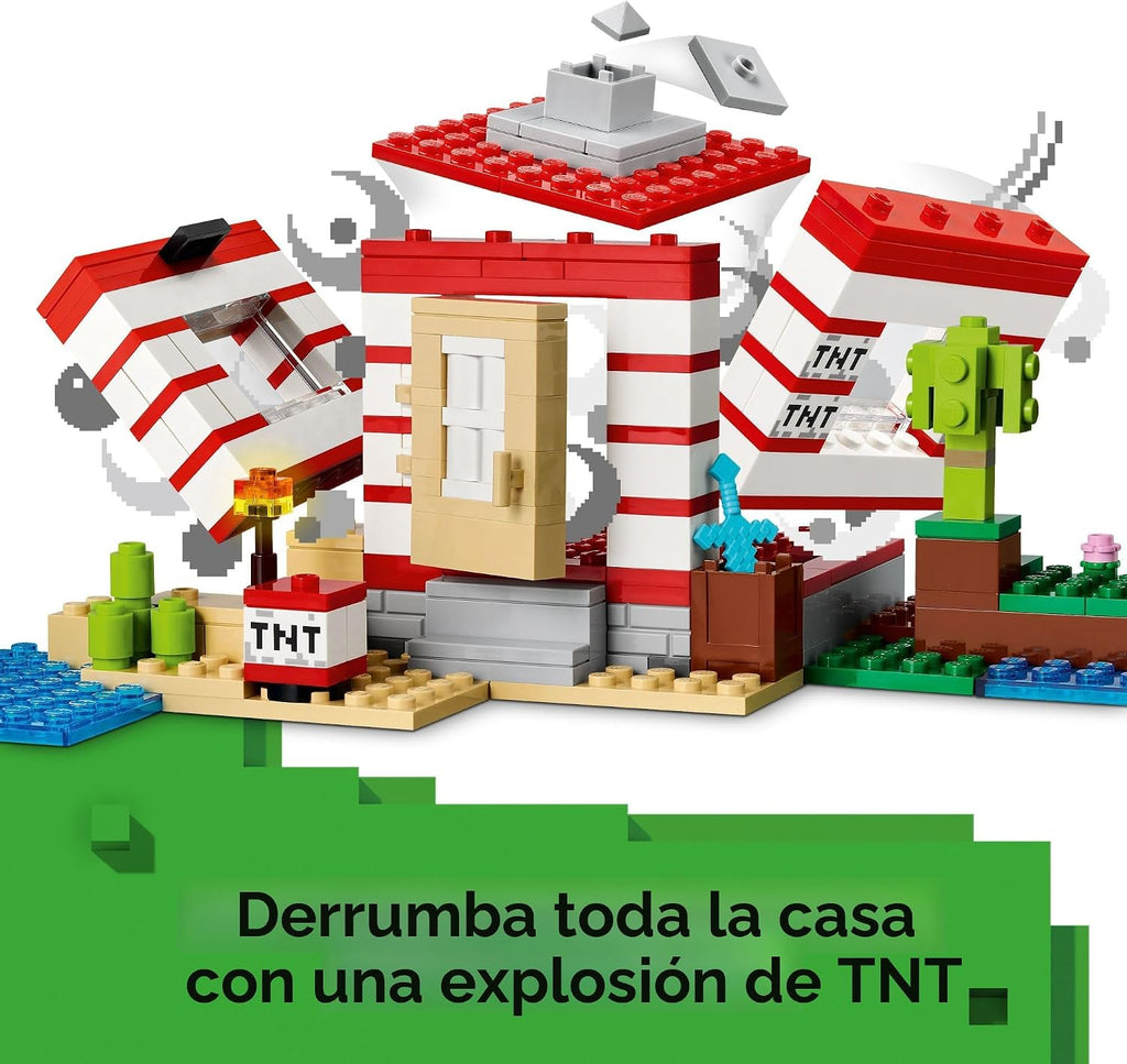LEGO Minecraft La Casa de la Jungla TNT para Niños - Juguete Colecc...