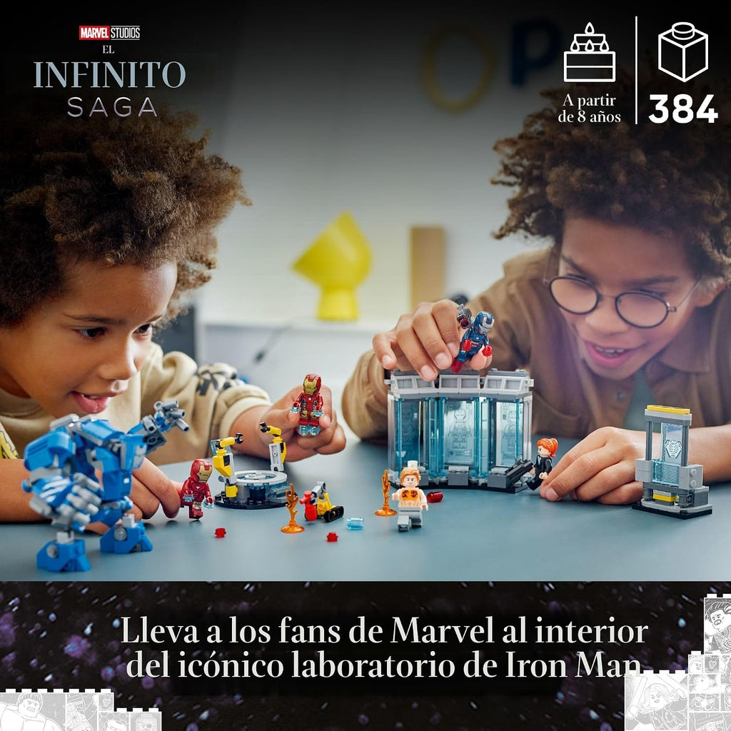 LEGO Marvel Laboratorio de Iron Man: Juguete de construcción del Sa...
