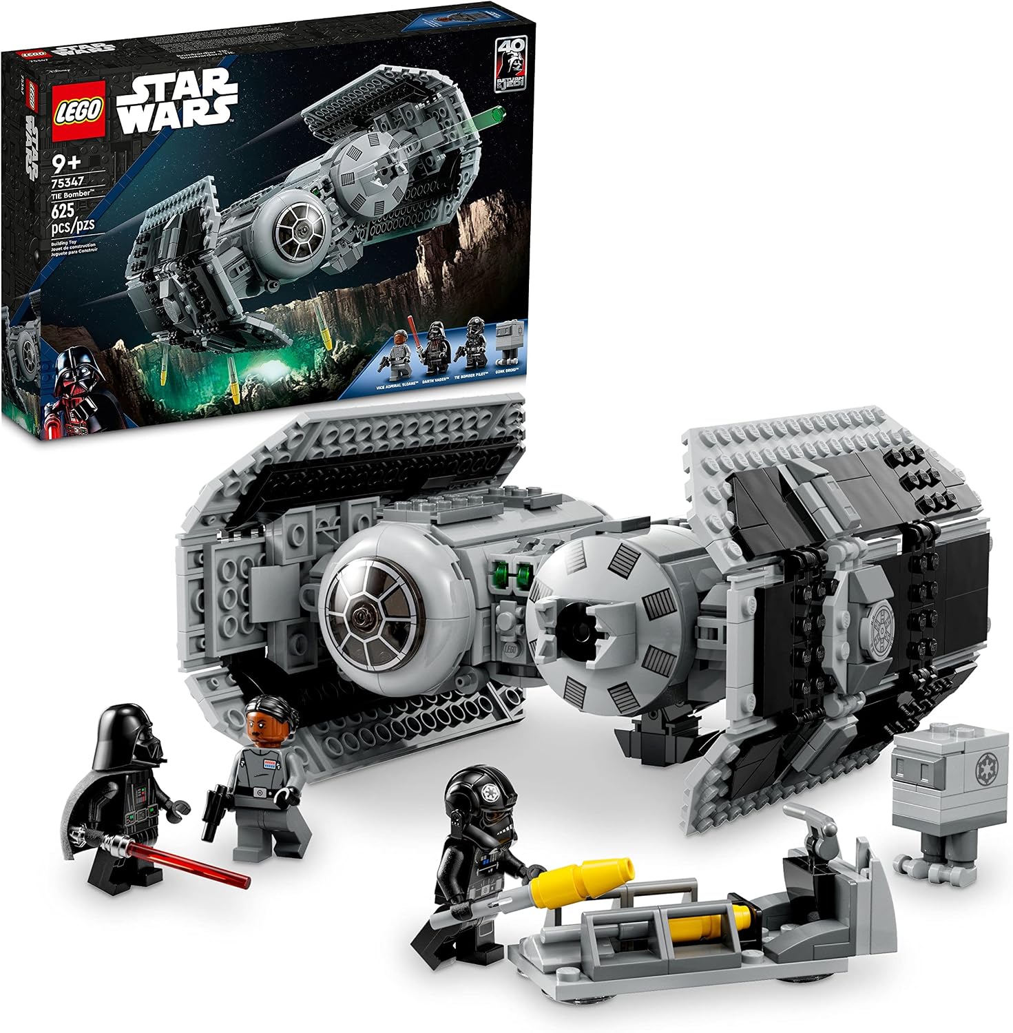 LEGO Star Wars TIE Bomber Kit de Construcción de Modelo, Caza Estel...