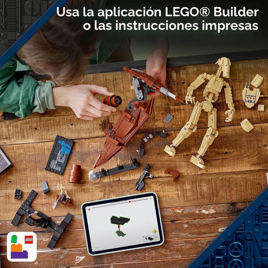 LEGO Star Wars: The Phantom Menace Battle Droid con STAP - Juguete...