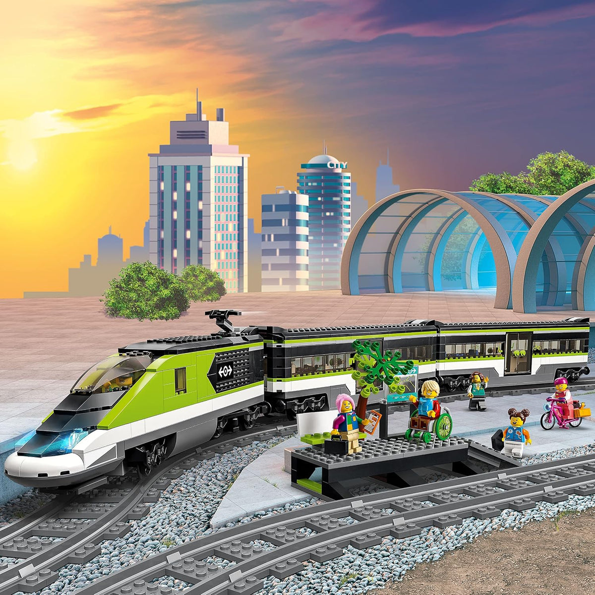 LEGO City Express - Conjunto de Tren de Pasajeros, Juguete de Tren...