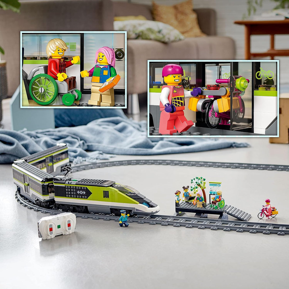 LEGO City Express - Conjunto de Tren de Pasajeros, Juguete de Tren...