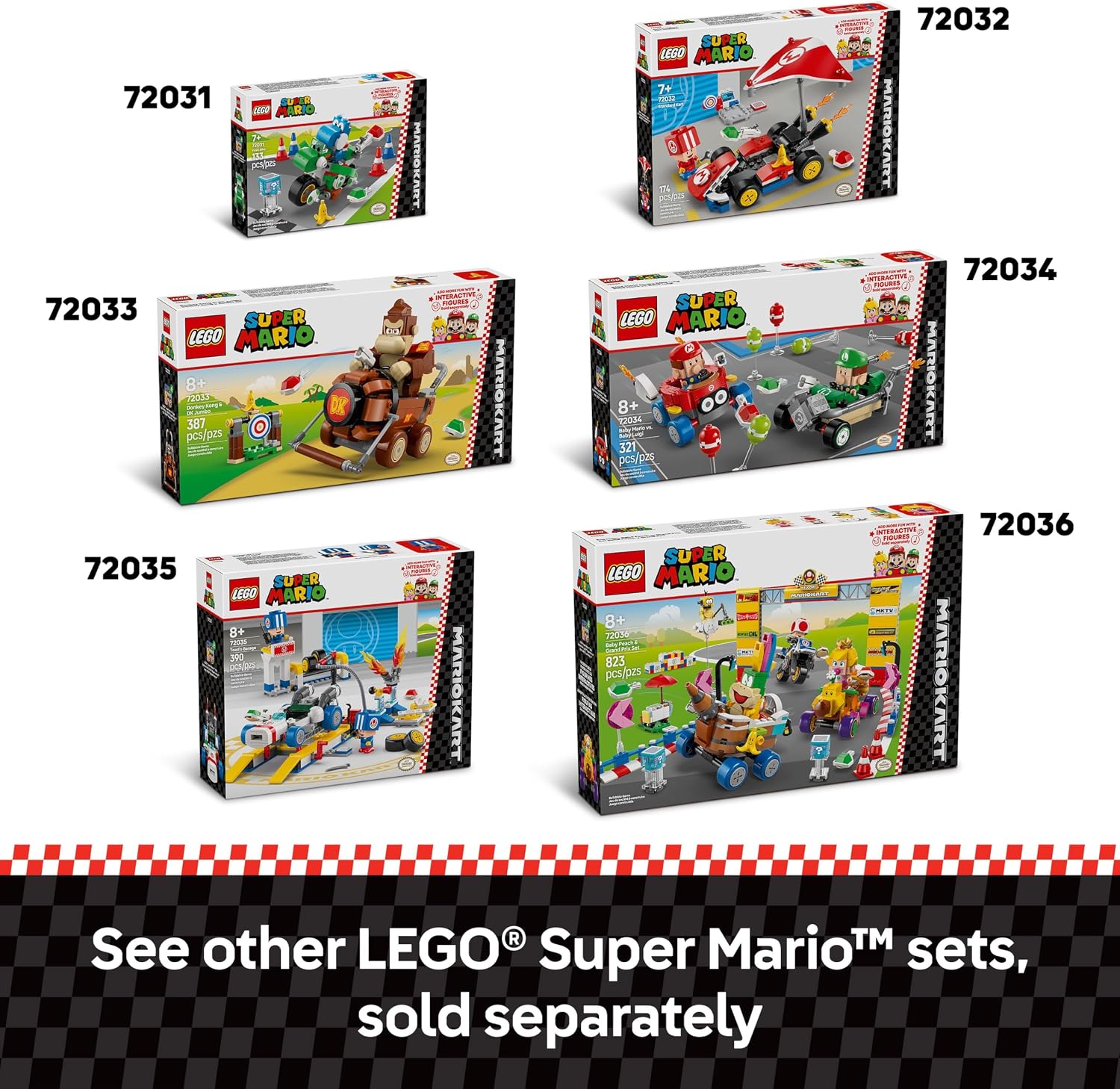 LEGO Super Mario: Bicicleta de Yoshi del Mario Kart - Juego de Cons...