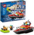 LEGO City Set de Construcción de Bote de Rescate de Bomberos - Bote...